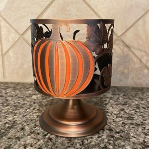NWT Bath & Body Works Pumpkin Pedestal Candle Holder